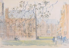 Keble College, Oxford lithograph by Hugh Casson