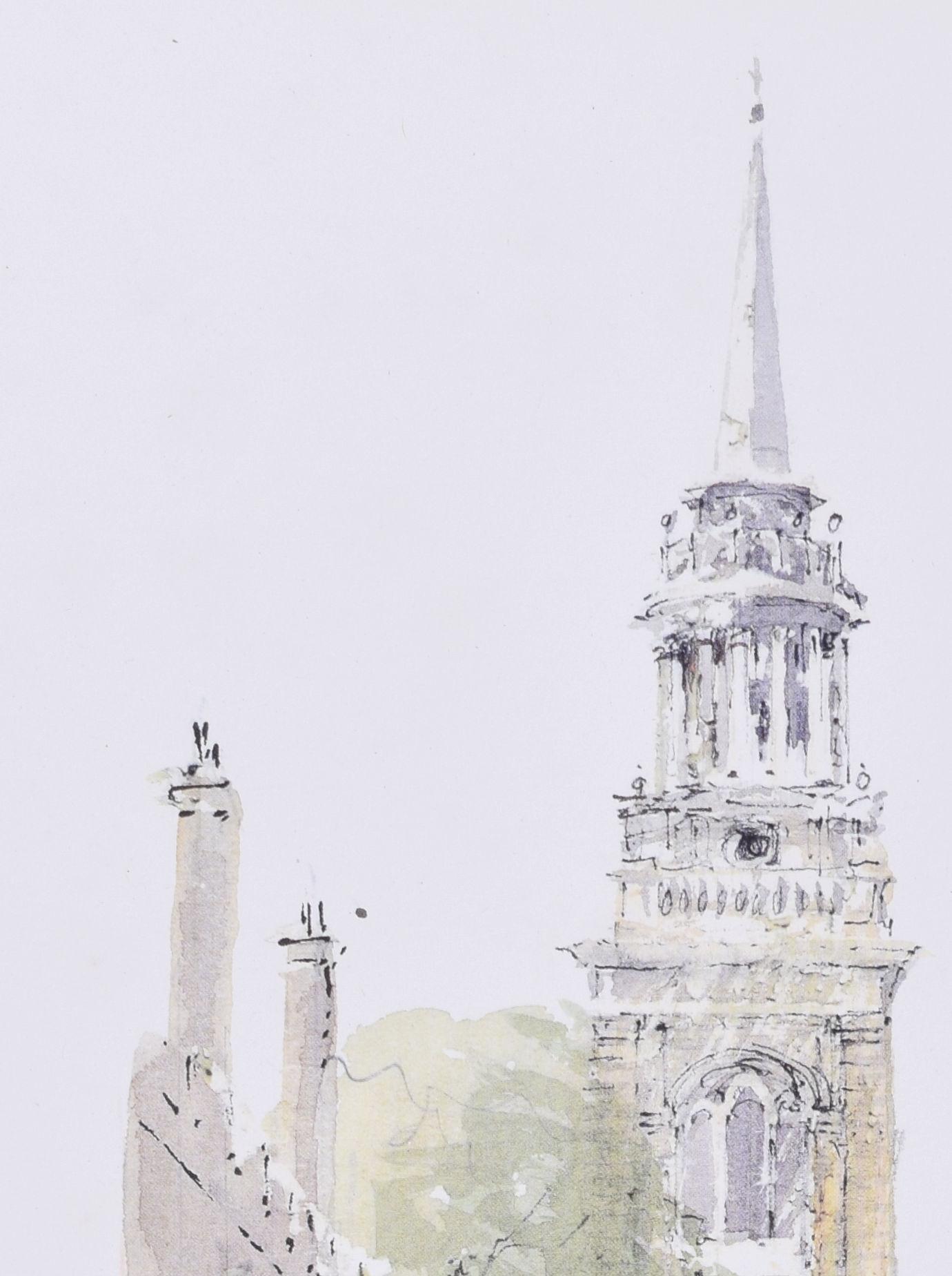 Lincoln College, Oxford litografia di Hugh Casson in vendita 1