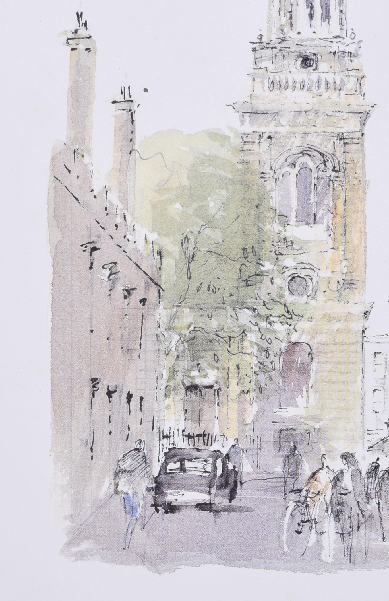 Lincoln College, Oxford litografia di Hugh Casson in vendita 3