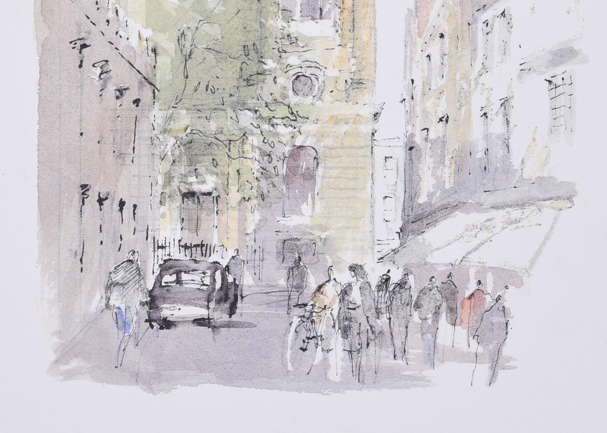 Lincoln College, Oxford litografia di Hugh Casson in vendita 4