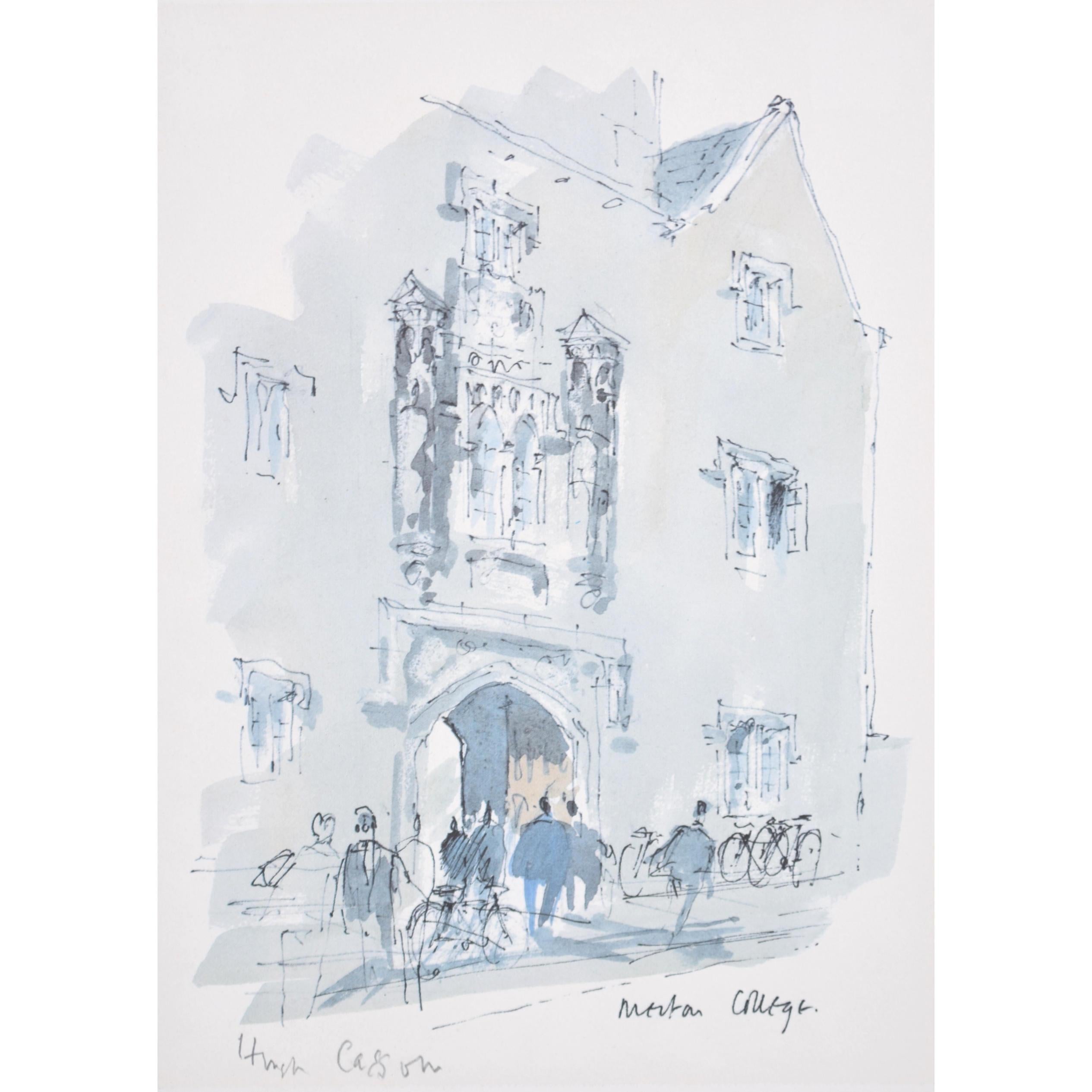 Merton College, Oxford litografia di Hugh Casson in vendita 4