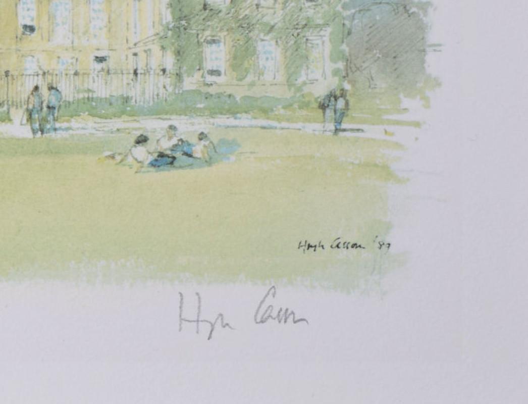 New College, Oxford Garden Quad Lithographie von Hugh Casson im Angebot 3