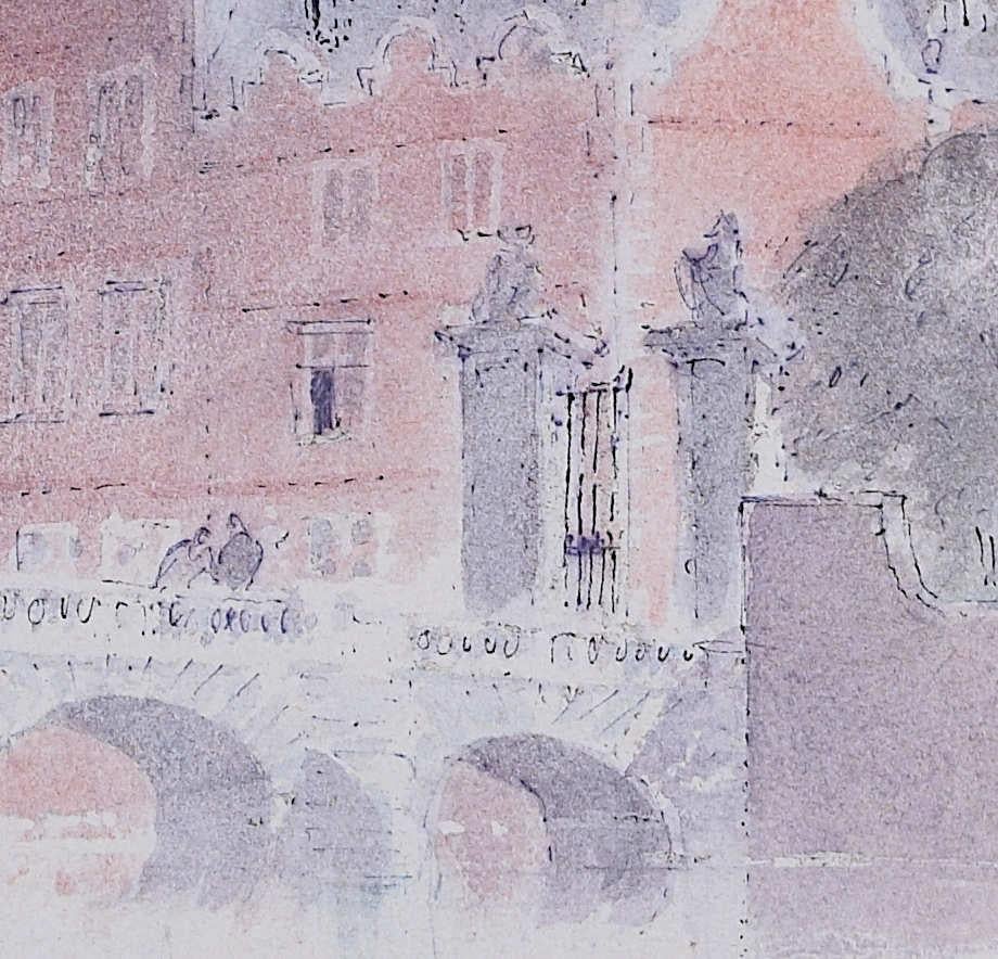 St John's College, Cambridge, litografía de Hugh Casson 3