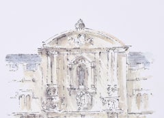 St John's College, Oxford lithograph by Hugh Casson