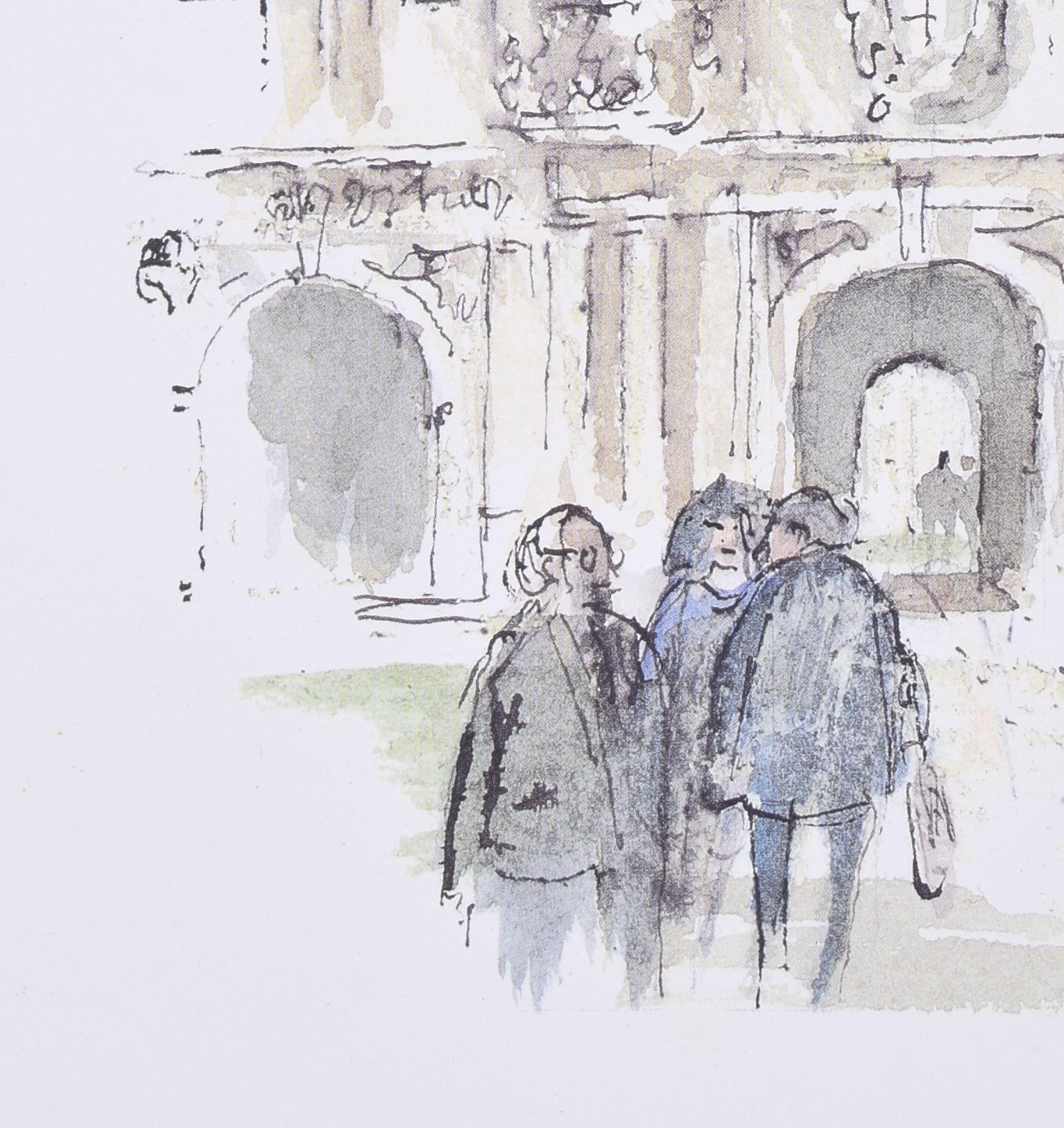 St Johns College, Oxford litografia di Hugh Casson in vendita 2