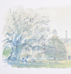 Wadham College, Oxford lithograph by Hugh Casson
