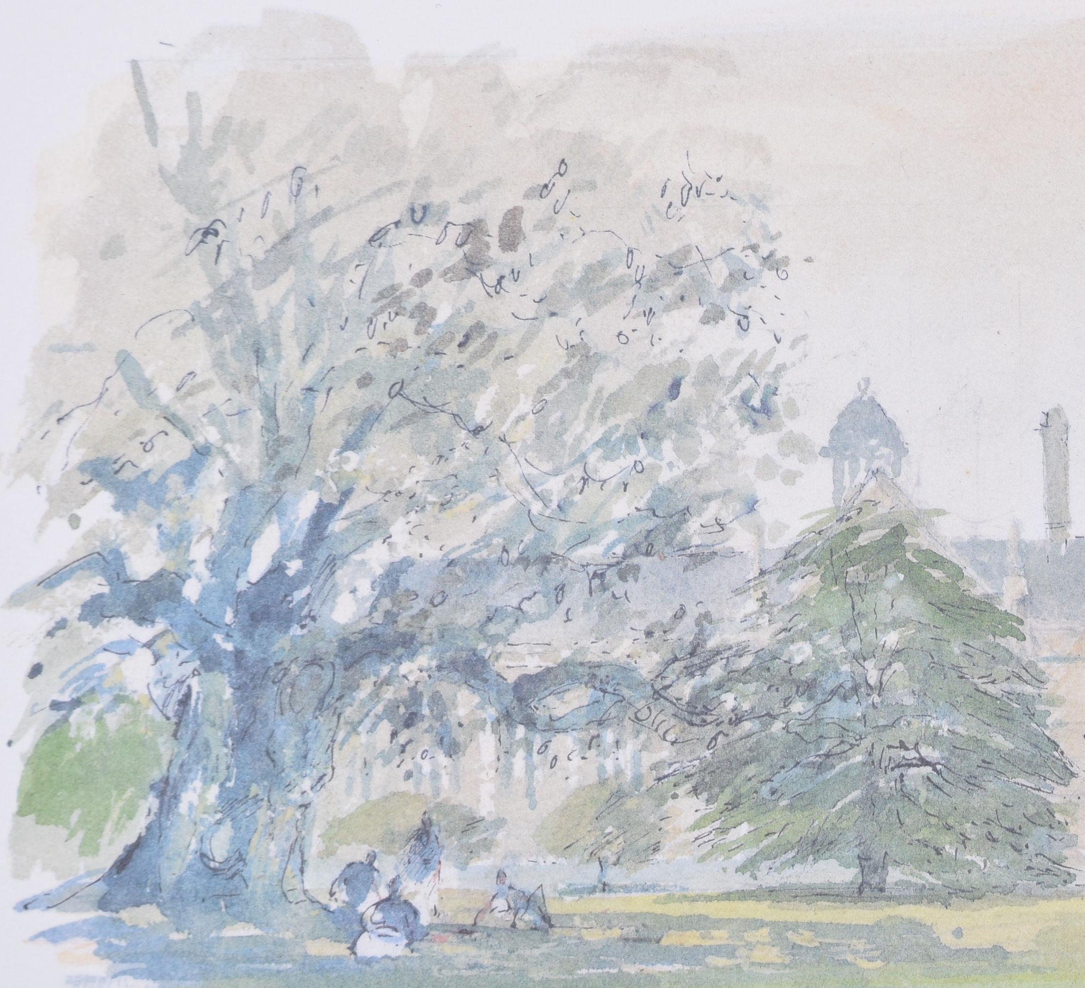 Wadham College, Oxford litografia di Hugh Casson in vendita 1