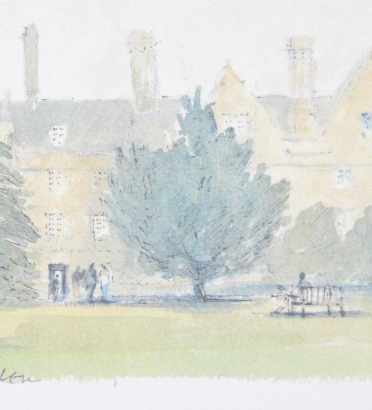 Wadham College, Oxford lithograph by Hugh Casson For Sale 1