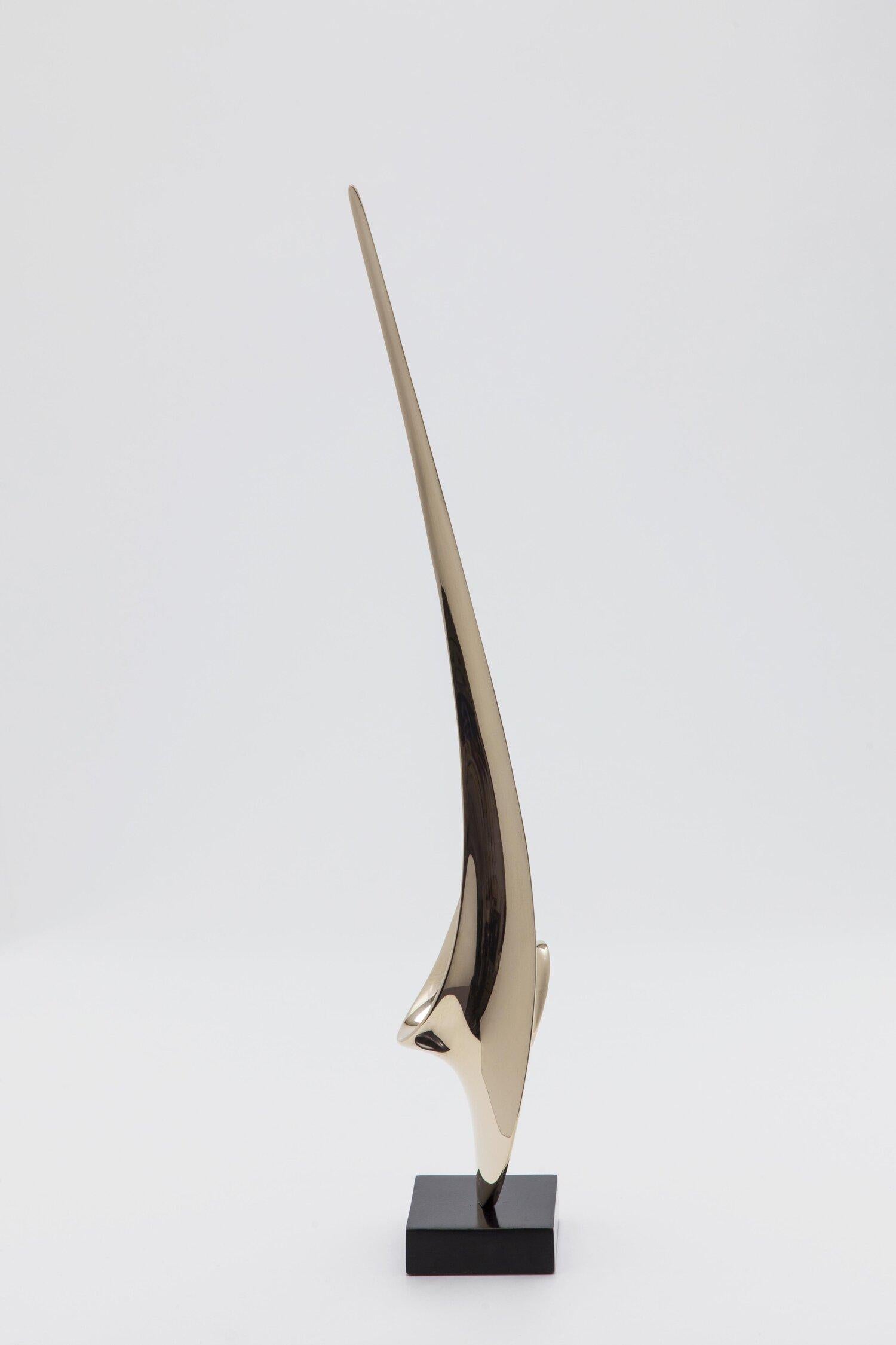 Unfurling Maquette - Abstract Geometric Sculpture by Hugh Chapman