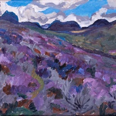 Montagne basse di Snowdonia, Hugh Cronyn, britannico, olio del XX secolo