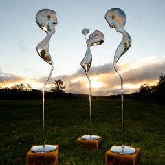 Figures in the Landscape - Highly polished marine grade Stainless steel 
