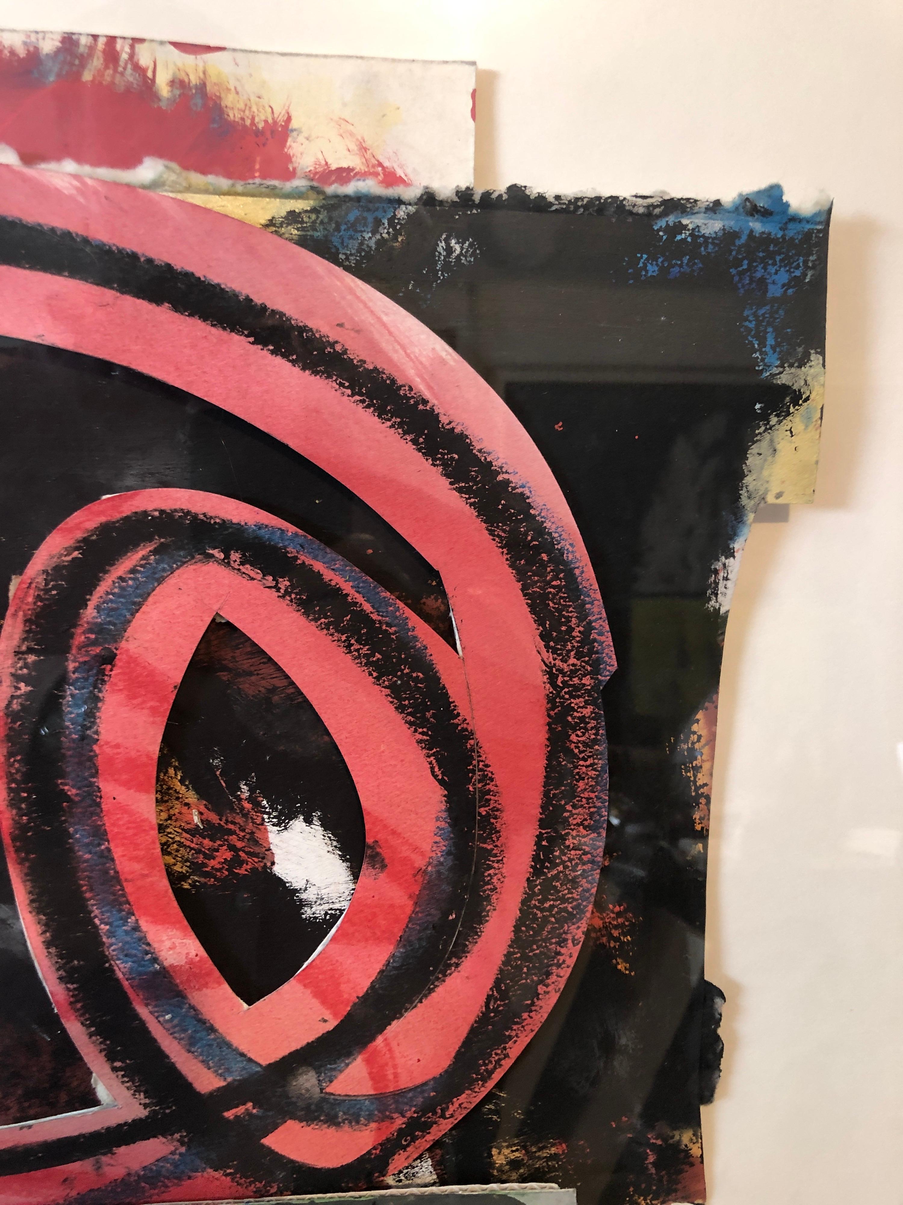 Pittura Pop Art espressionista astratta degli anni '80 Collage, assemblaggio Hugh O'Donnell in vendita 9