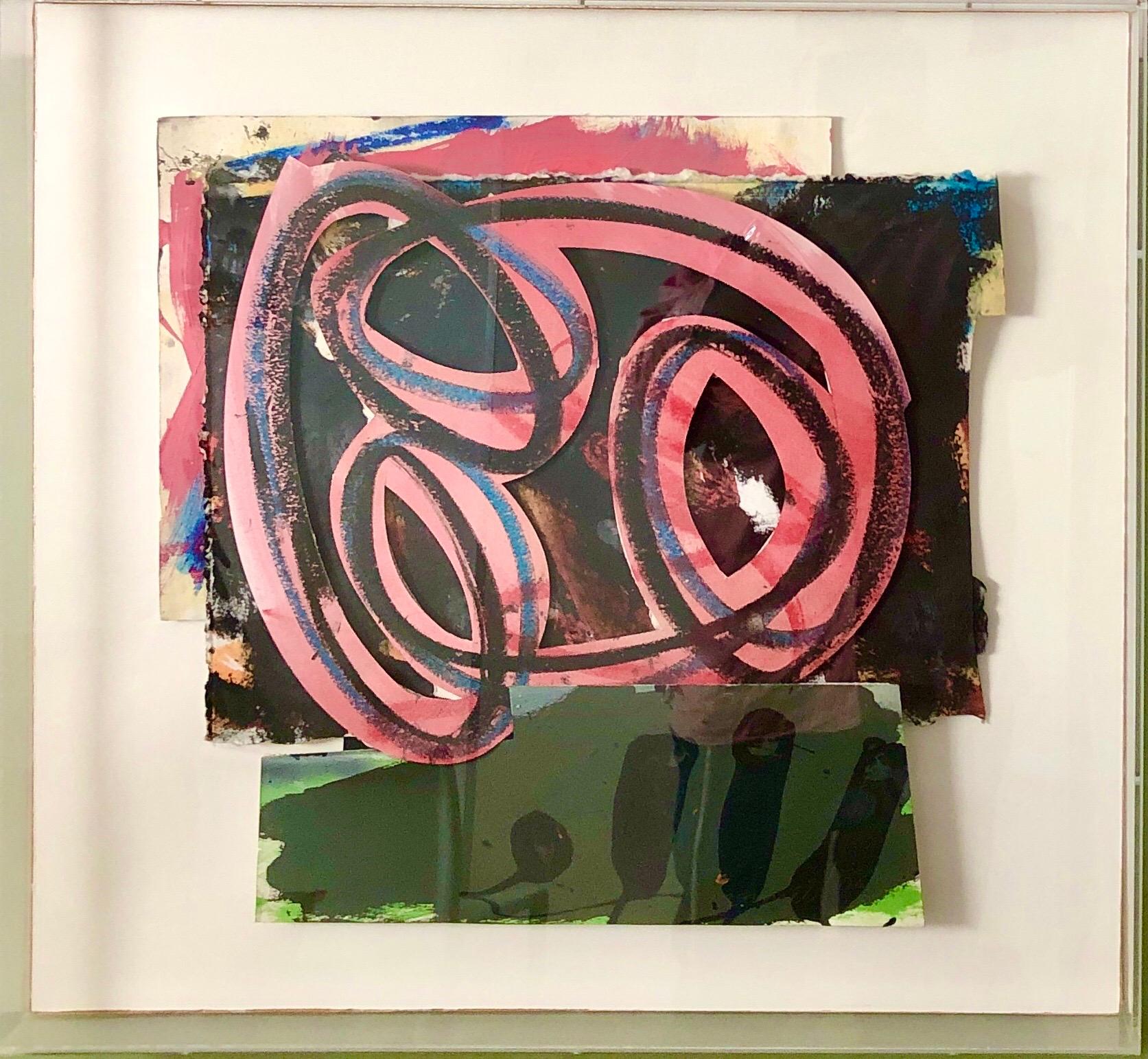 Pittura Pop Art espressionista astratta degli anni '80 Collage, assemblaggio Hugh O'Donnell in vendita 4