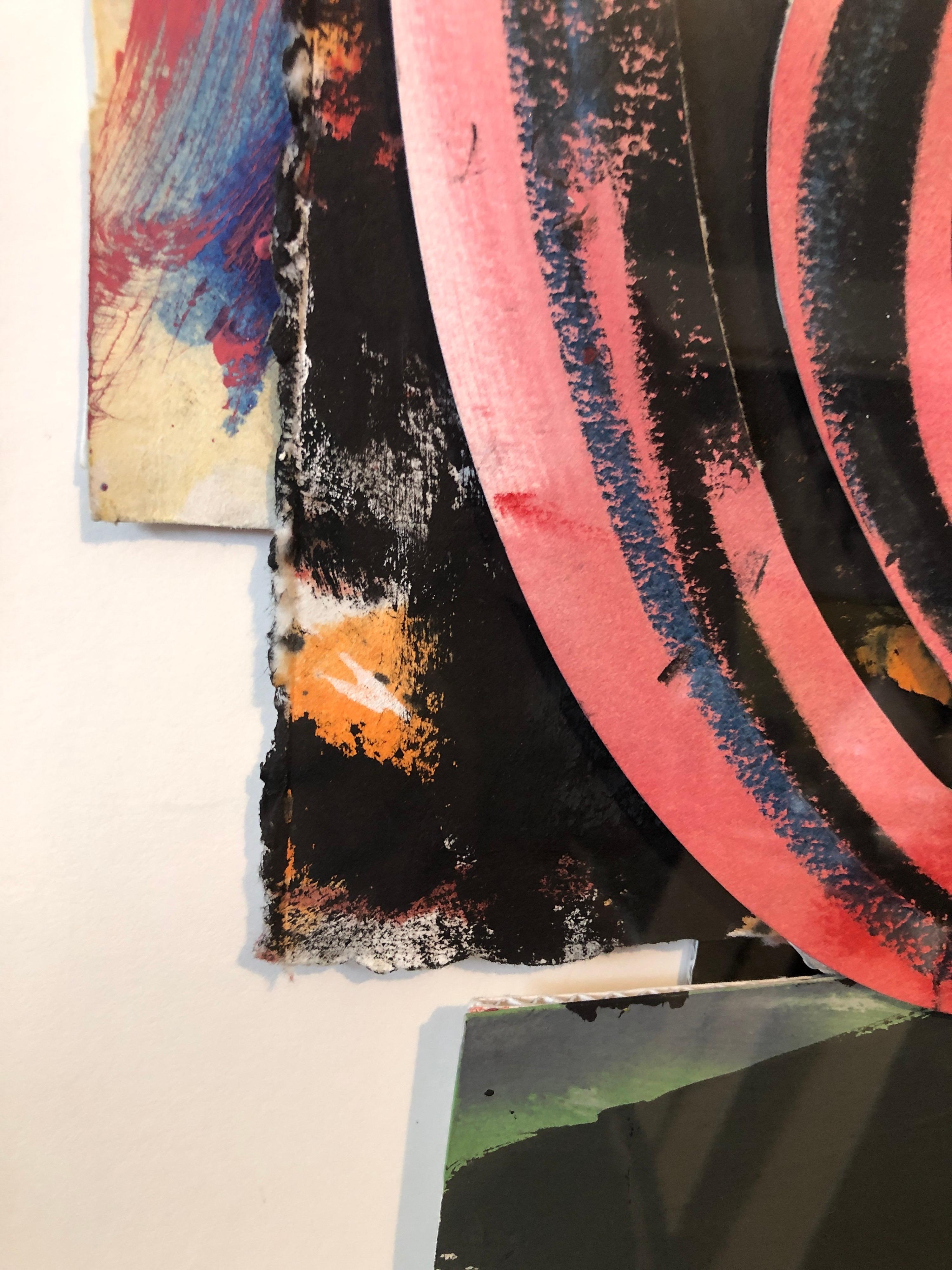 Pittura Pop Art espressionista astratta degli anni '80 Collage, assemblaggio Hugh O'Donnell in vendita 5