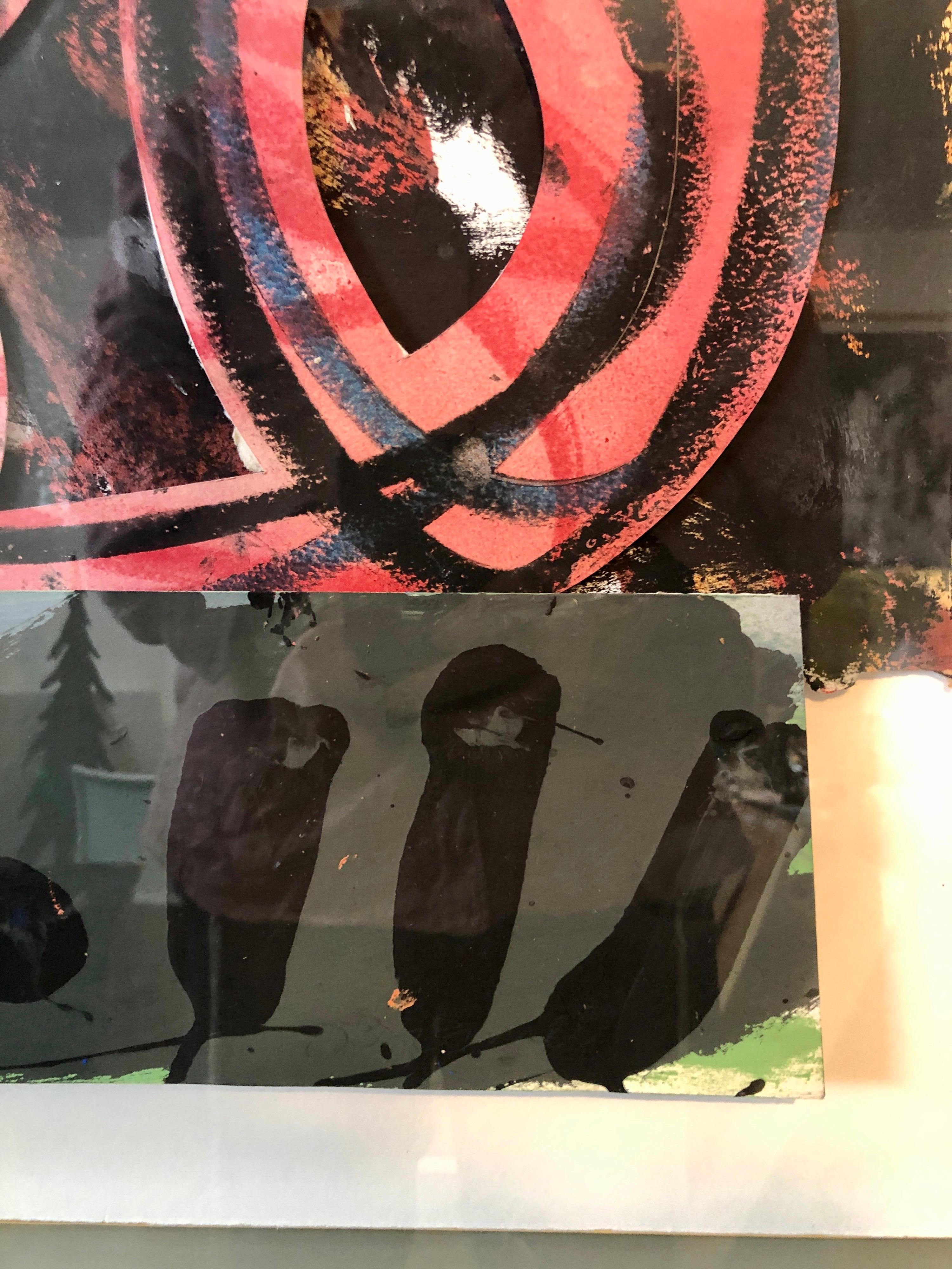 Pittura Pop Art espressionista astratta degli anni '80 Collage, assemblaggio Hugh O'Donnell in vendita 8
