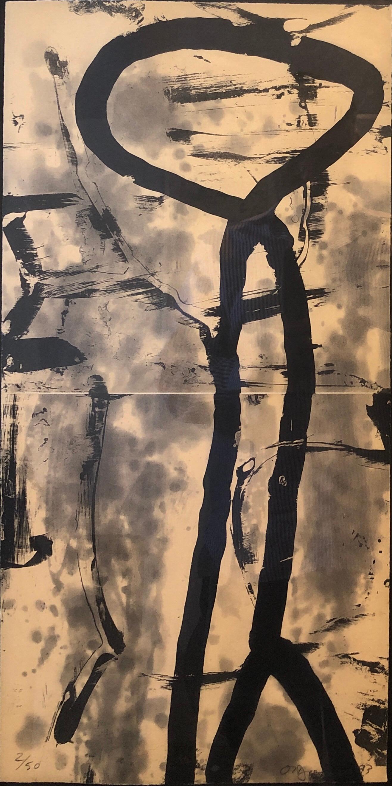 Lacuna, Abstract Expressionist Color Etching from Graphicstudio, Hugh O'Donnell For Sale 1
