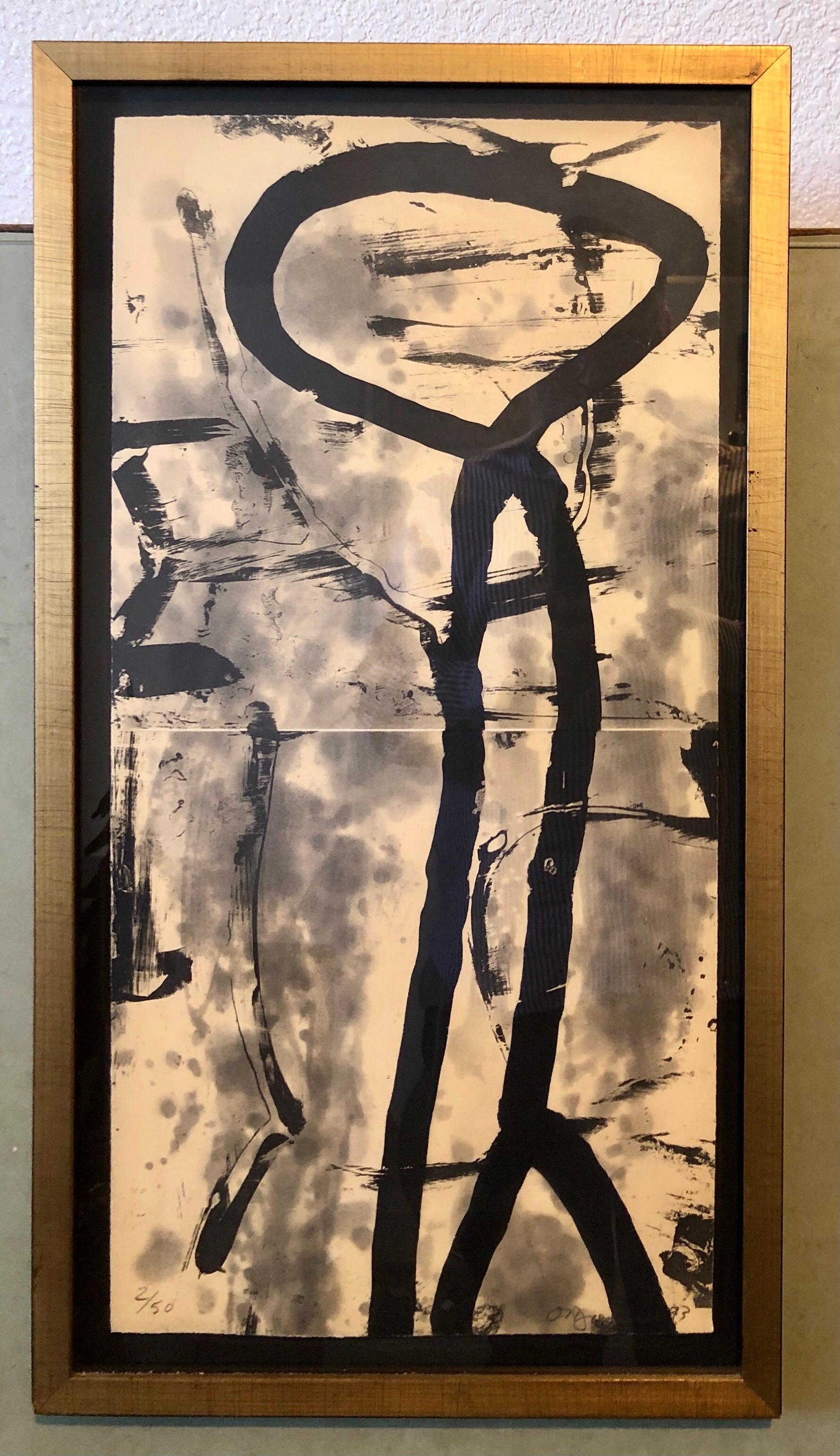 Lacuna, Abstract Expressionist Color Etching from Graphicstudio, Hugh O'Donnell For Sale 6