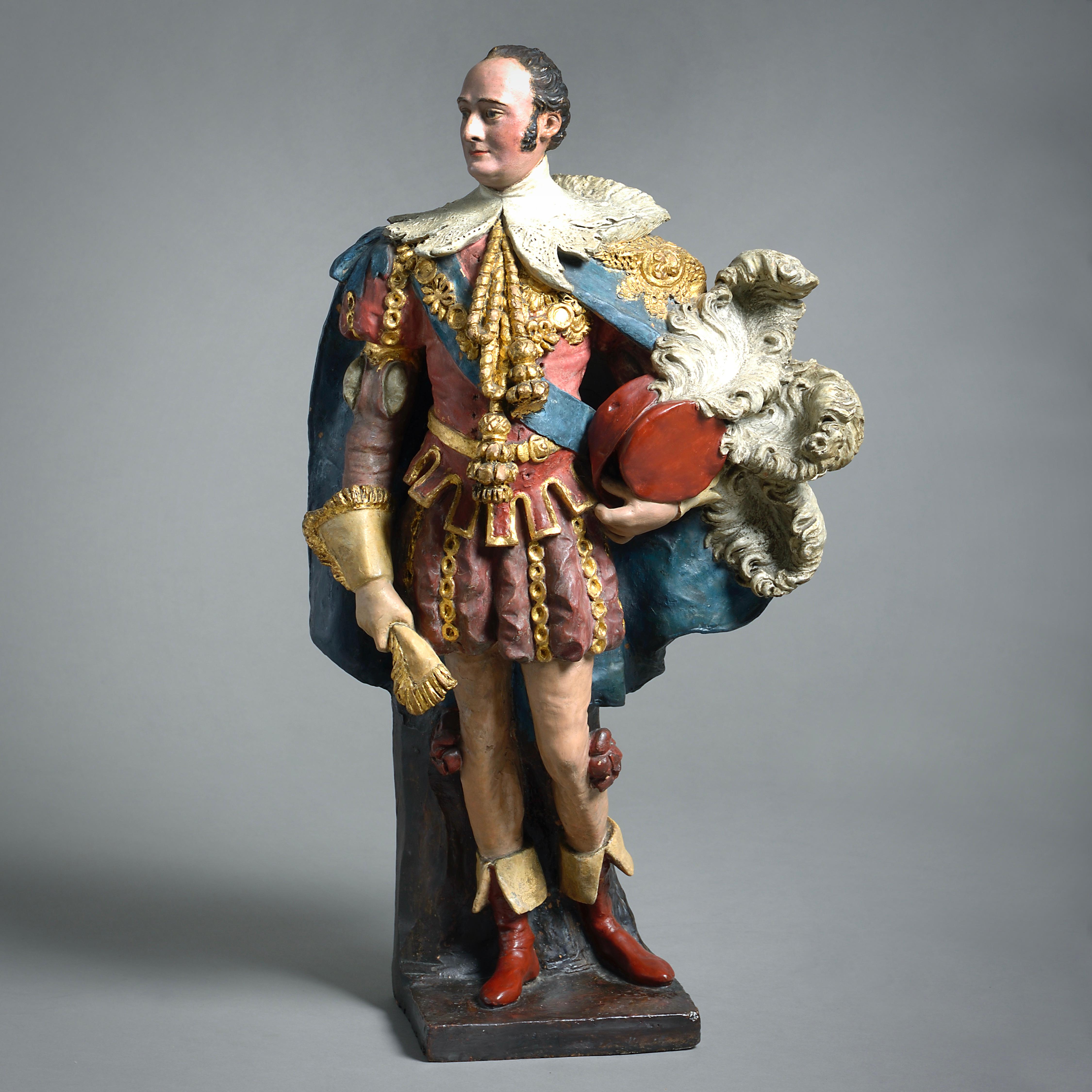 Terracotta Hugh Percy, 3rd Duke Of Northumberland, Dressed For The Coronation Of George IV For Sale