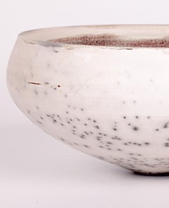 Hughes West Large Raku Glazed Studio Pottery Anniversary Bowl (bol anniversaire)