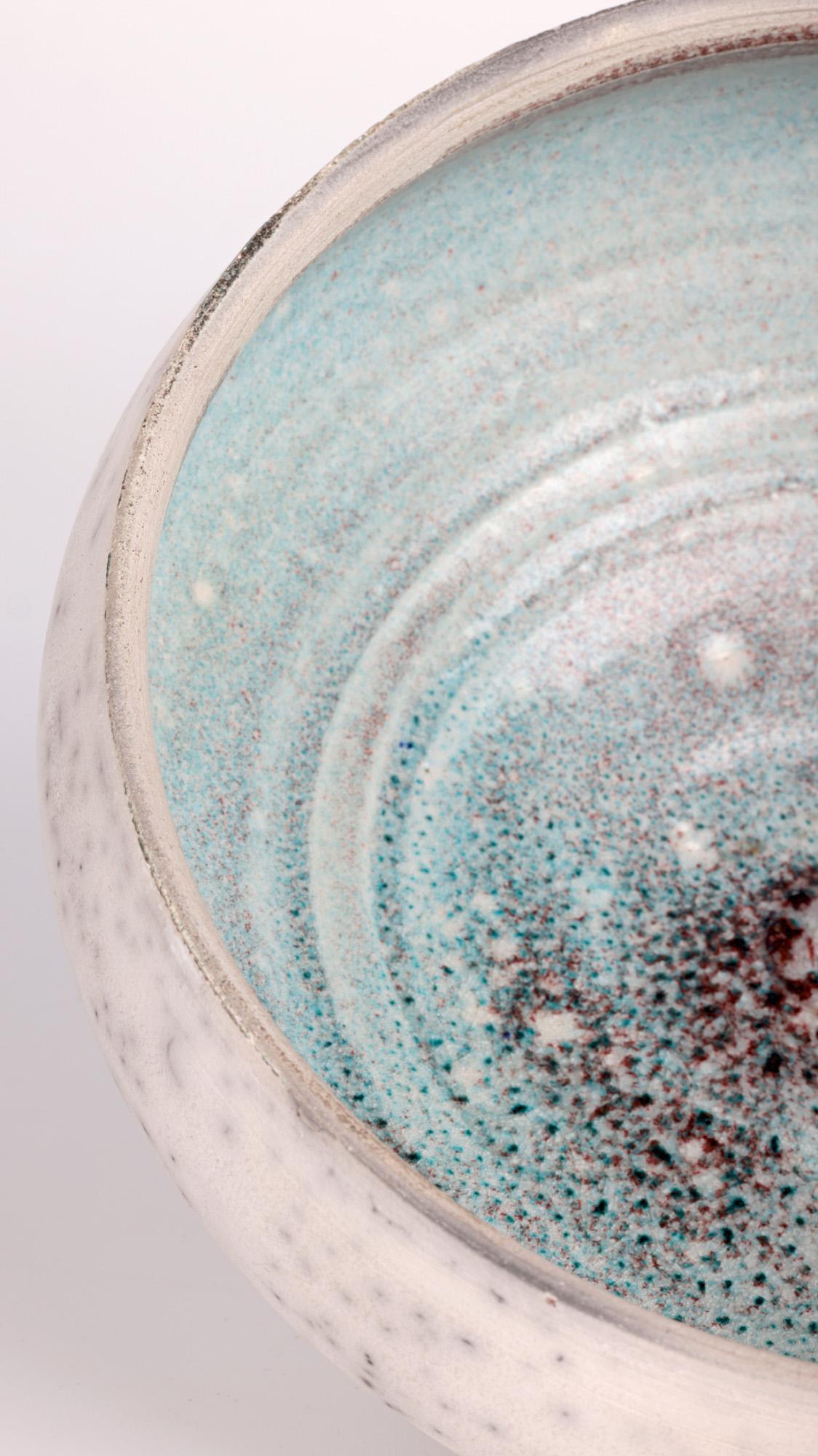Hugh West Large Raku Glazed Studio Pottery Anniversary Bowl  For Sale 3