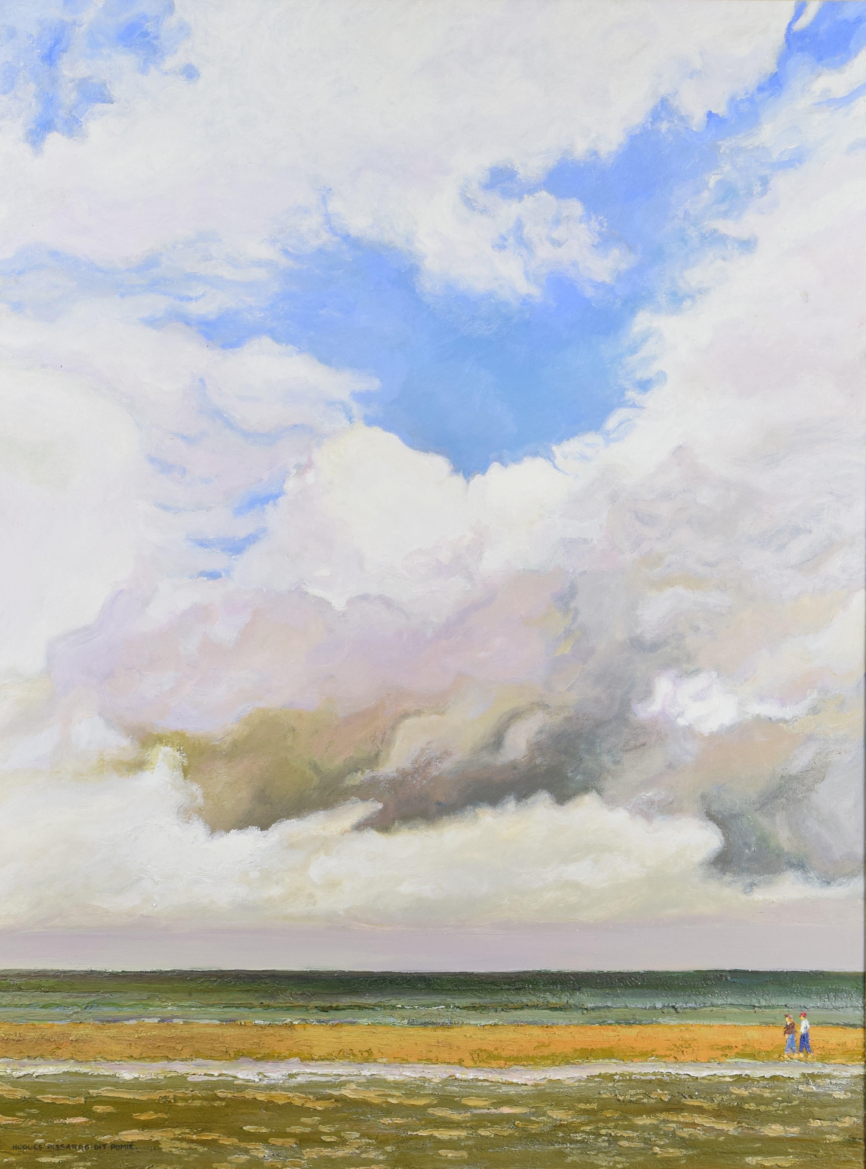 Banc de Sable - Arromanches by Hugues dit Pomié Pissarro - Landscape painting