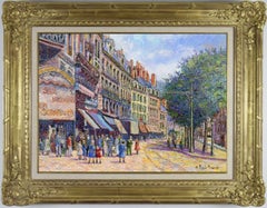 Blois, la Grand''Rue von H. Claude Pissarro – Malerei im postimpressionistischen Stil