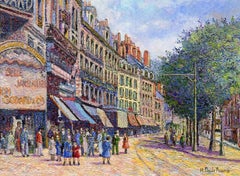 Blois, la Grand'Rue by H. Claude Pissarro - Post-Impressionist style painting