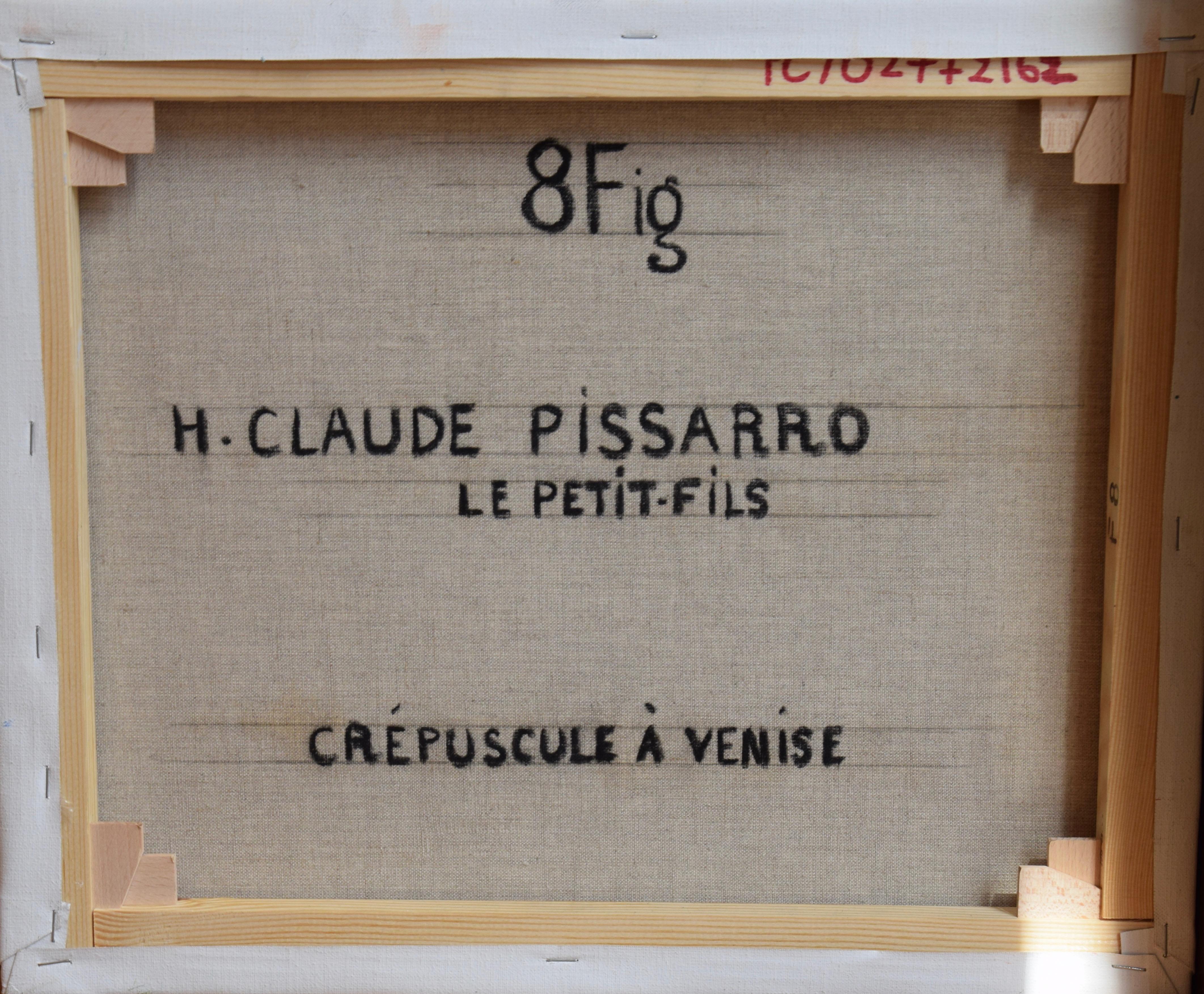 Crépuscule à Venise von H. CLAUDE PISSARRO - Gemälde im postimpressionistischen Stil (Post-Impressionismus), Painting, von Hughes Claude Pissarro