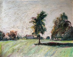 Deux arbres – Château de Saint-Georges d’Aulnay by Hugues Pissarro dit Pomié