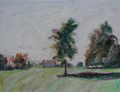 Deux Arbres - Chatêau de St Georges par Hugues Pissarro dit Pomié - Paysage