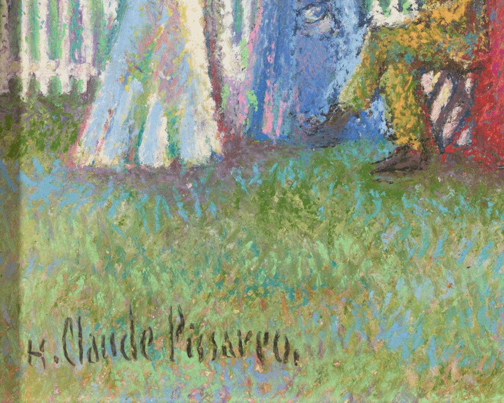 Hugues Claude Pissarro
b.1935  Francés

Dimanche au champ de course (Deauville)
(Domingo en el hipódromo)

Firmado 