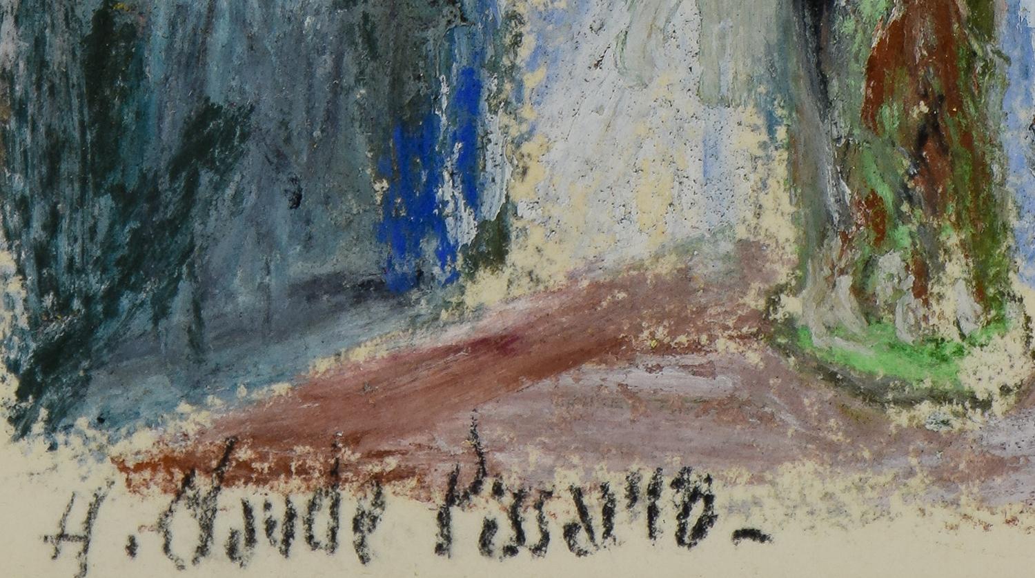 Flores de Hugues Pissarro dit Pomié (n. 1935)
Óleo y pastel sobre cartulina
26,5 x 17,8 cm (10 ³/₈ x 7 pulgadas)
Firmado abajo a la izquierda H. Claude Pissarro y fechado en 1993 abajo a la derecha

Esta obra va acompañada de un certificado de