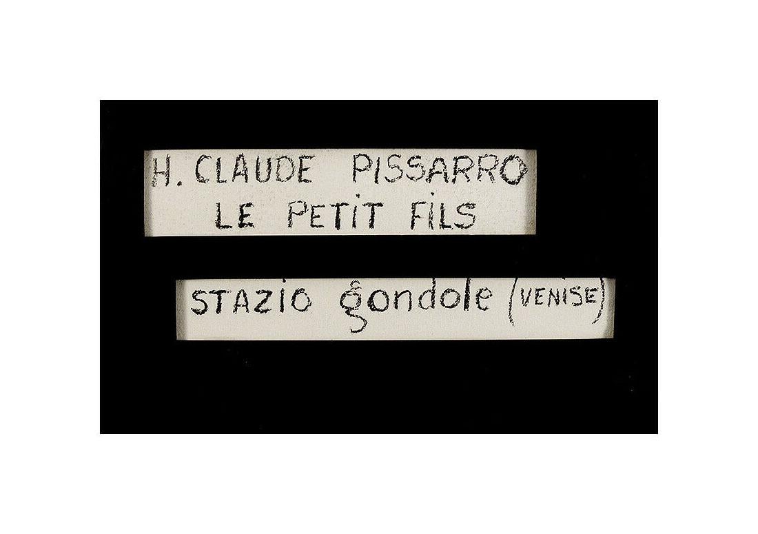 H. Claude Pissarro Original Pastel Painting Signed Italian Landscape Cityscape For Sale 1