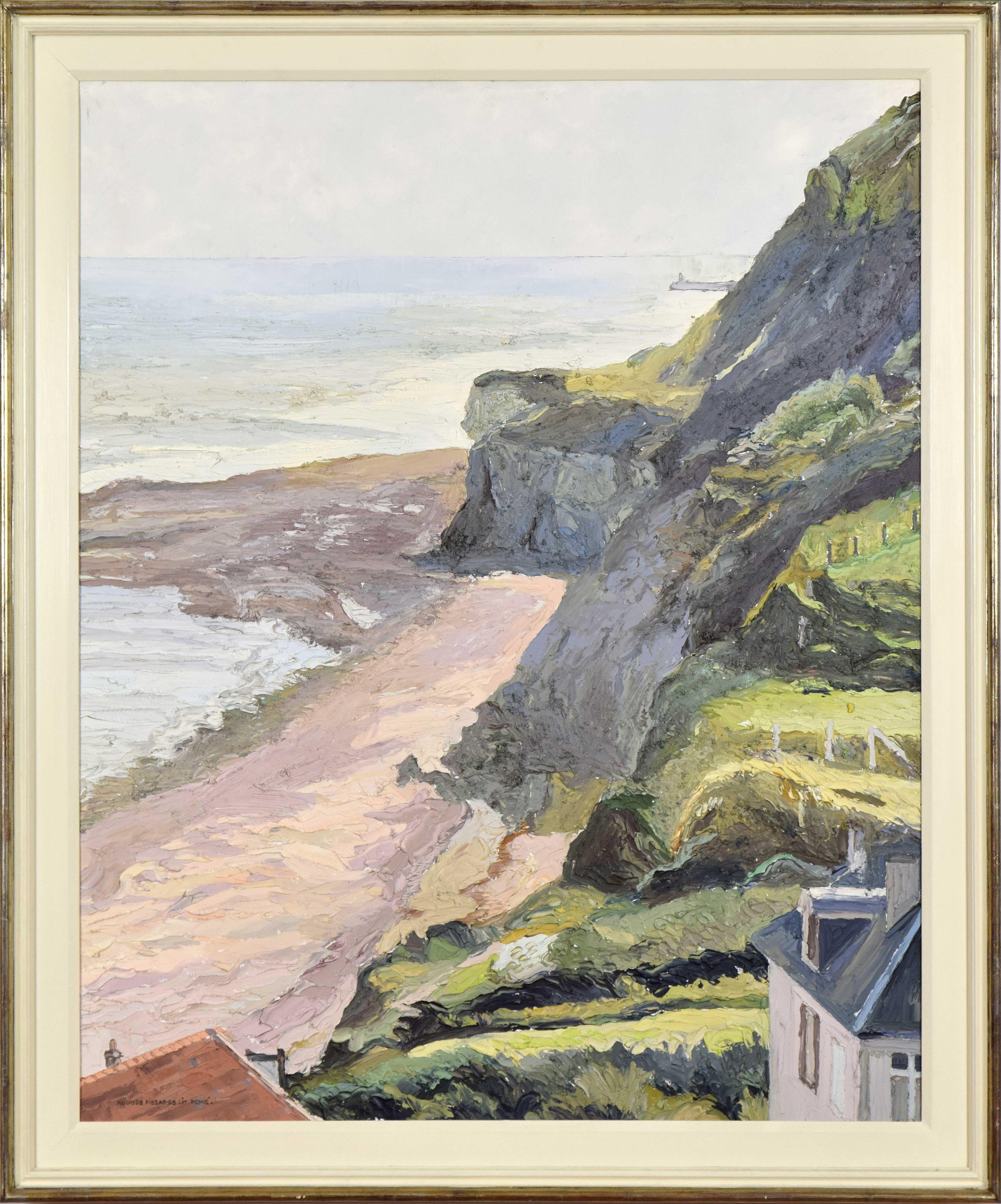 La Falaise de Sainte-Honorine de Hugues dit Pomié Pissarro - pintura al óleo - Painting de Hughes Claude Pissarro