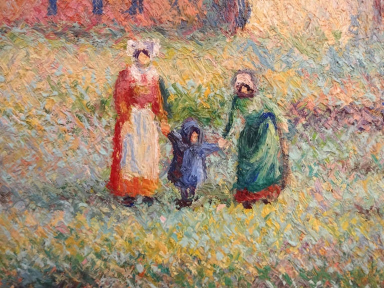 La Maison de la Compagne - Painting by Hughes Claude Pissarro