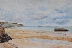 La Plage d'Arromanches by Hugues Pissarro dit Pomié - Landscape painting