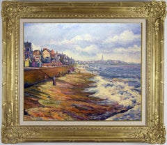 La Rade; Temps Gris by H. Claude Pissarro - Post-Impressionist style painting
