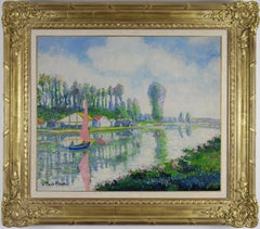 La Voile Rose (Cognac) von H. Claude Pissarro – Malerei im Stil des Postimpressionismus