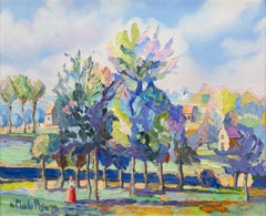 Le village derriere les arbres