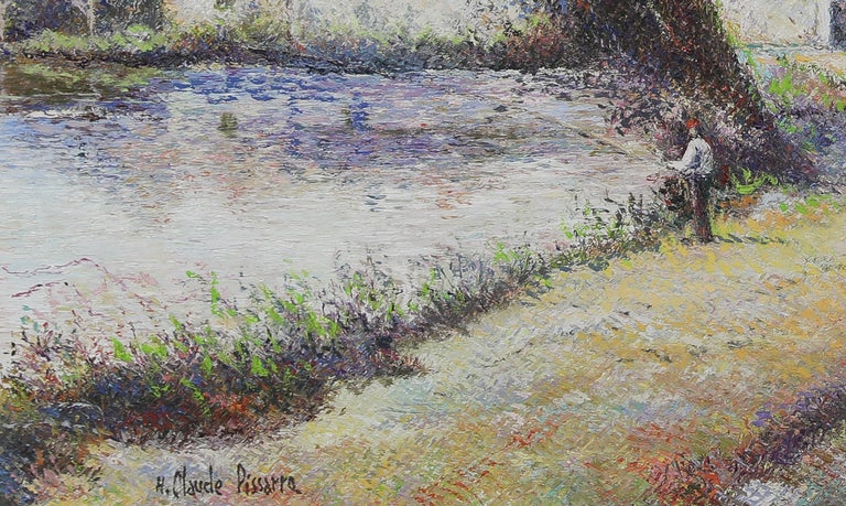 L'Orme du Moulin by H. Claude Pissarro - Post-Impressionist oil painting For Sale 1