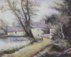 L'Orme du Moulin by H. Claude Pissarro - Post-Impressionist oil painting