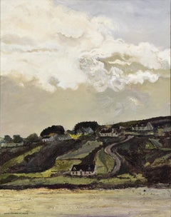 Route de Meenaclady, La Plage by HUGUES PISSARRO DIT POMIÉ - Landscape painting