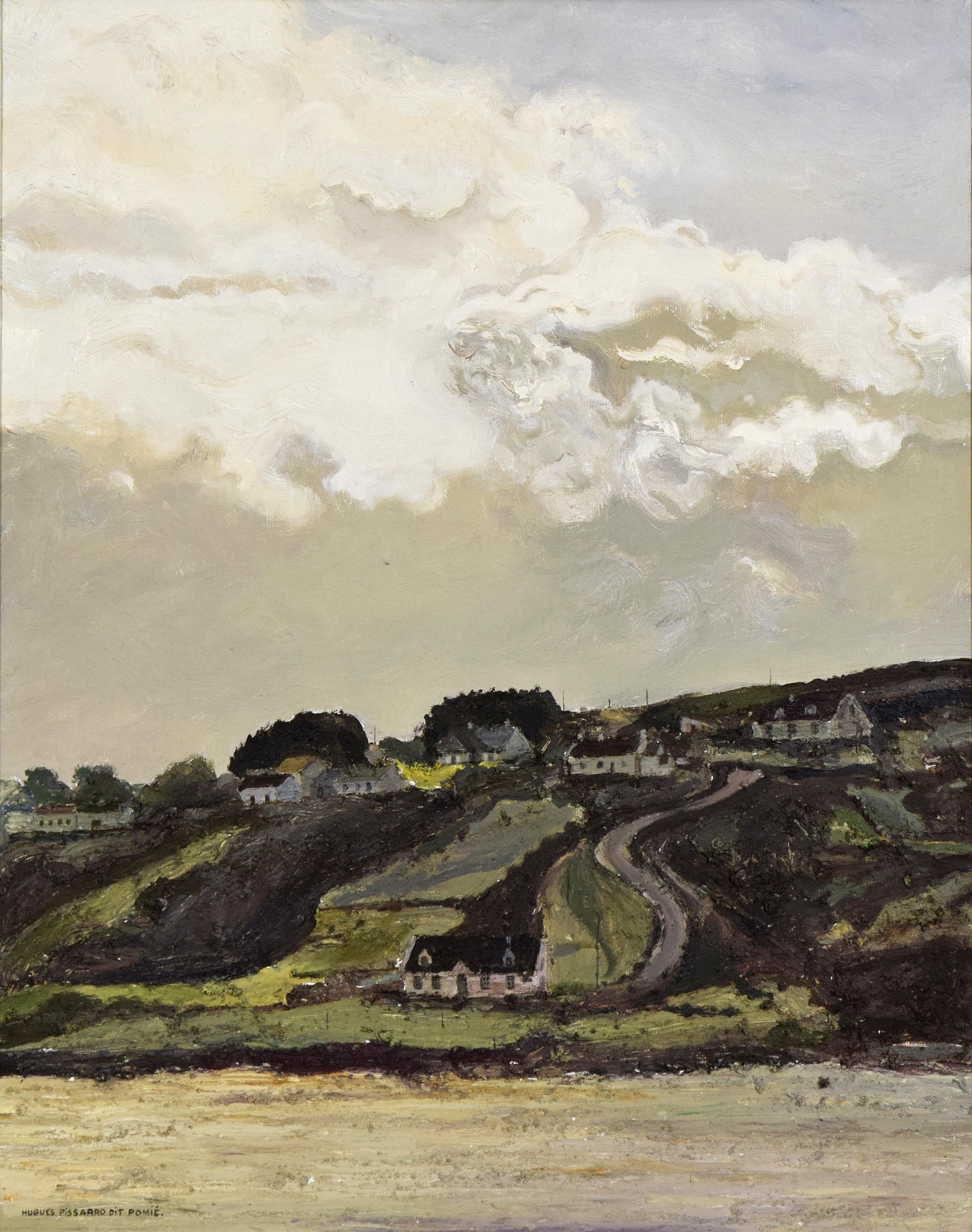 Route de Meenaclady, La Plage von HUGUES PISSARRO DIT POMIÉ - Landschaftsgemälde