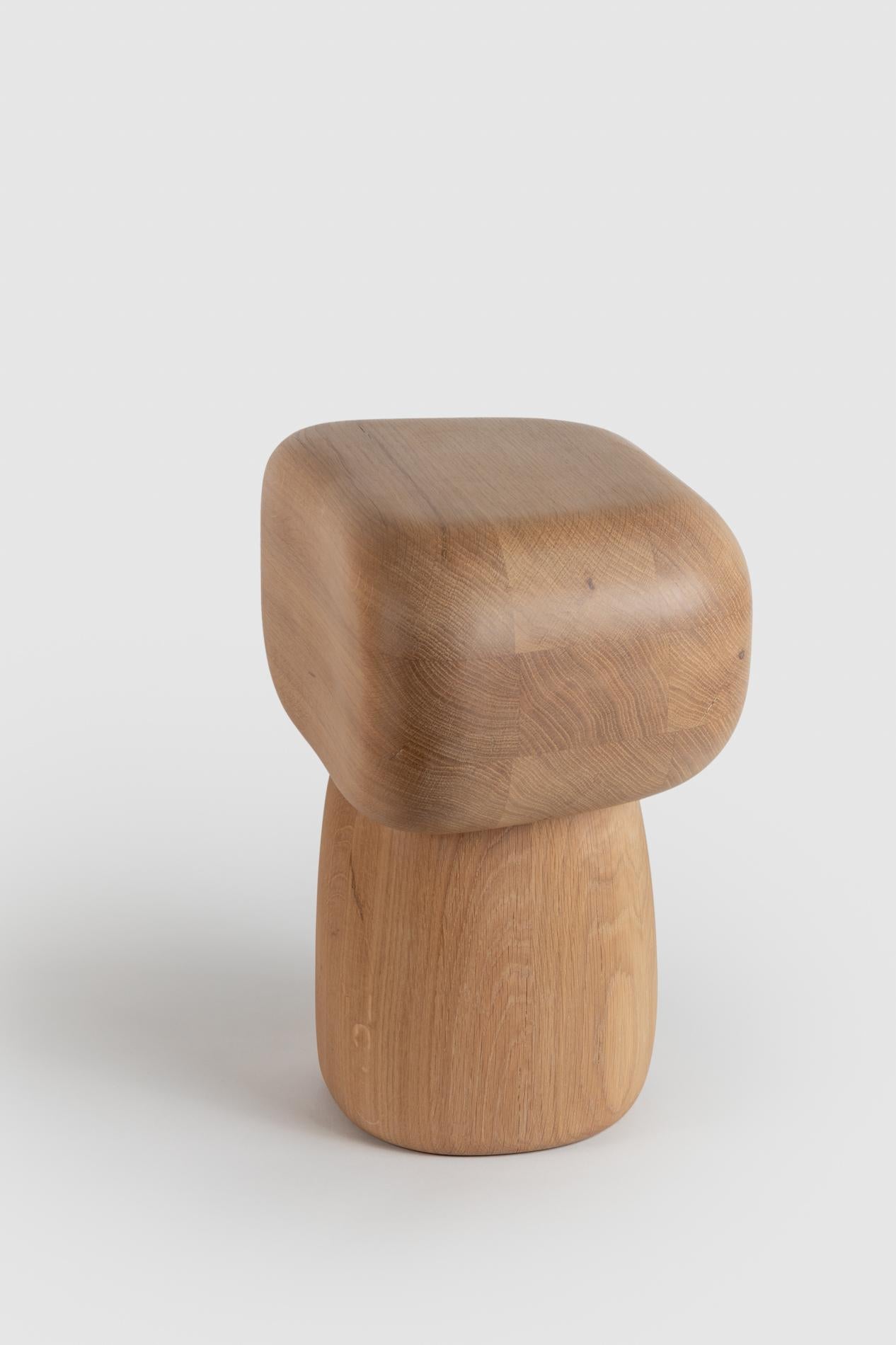 Contemporary Hughes Stool by Moure Studio For Sale