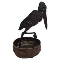 Hugo Berger Attributed Stork-Form Cigar Cutter, Goberg, Germany, Early 20th Cent