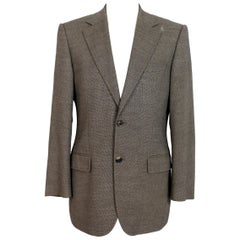 Hugo Boss Beige Wool Pique Classic Slim Fit Jacket
