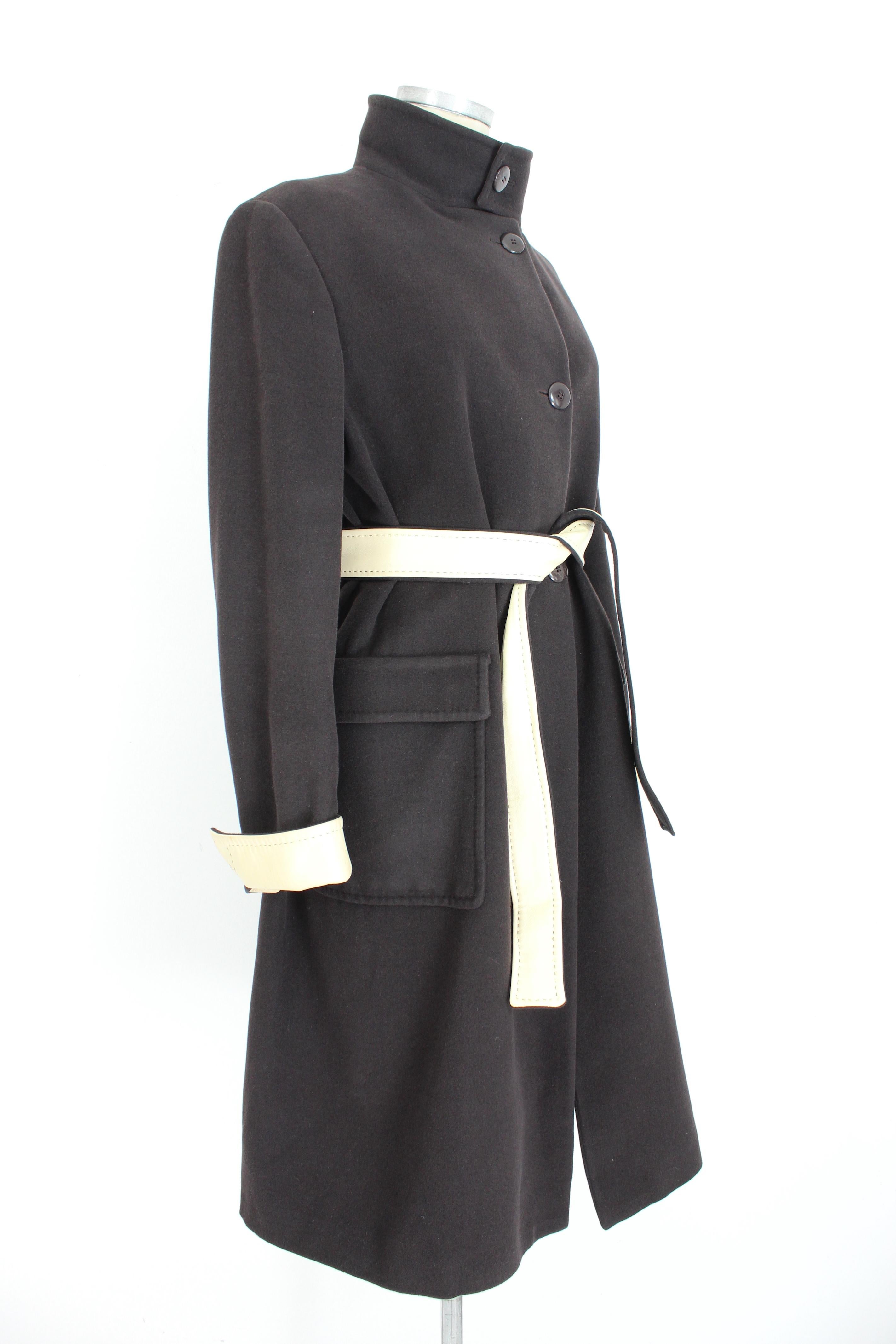 Women's Hugo Boss Black Beige Cashmere Long Classic Coat