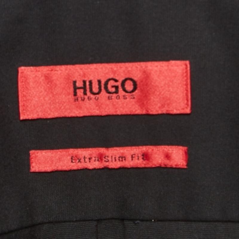 Hugo Boss Chemise à manches longues en coton noir 2XL Bon état - En vente à Dubai, Al Qouz 2