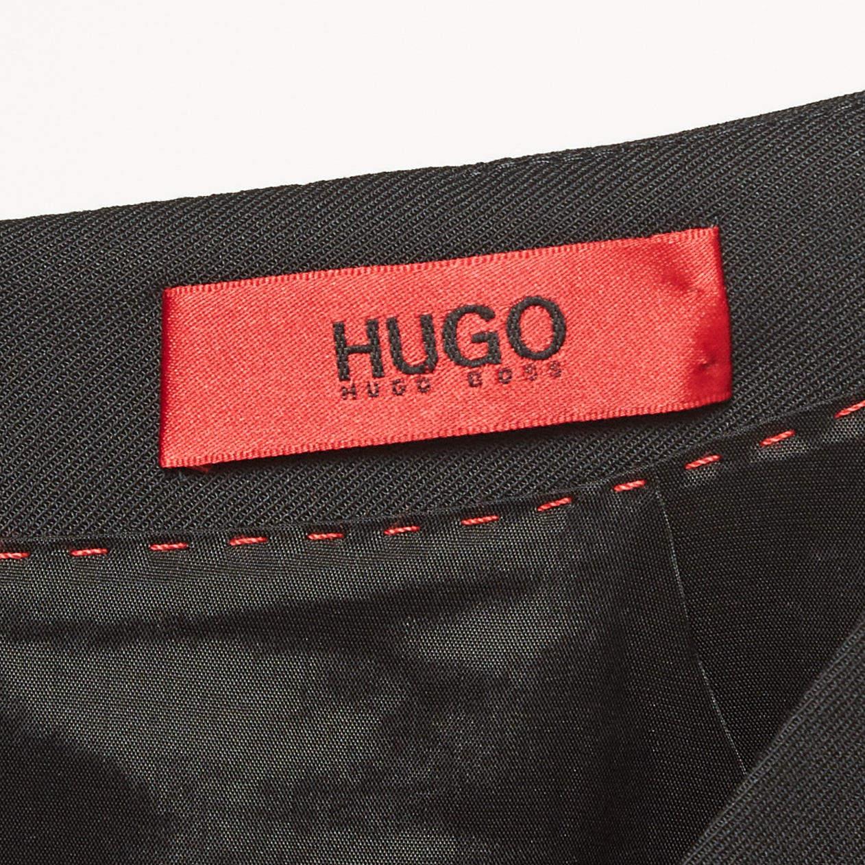 Women's Hugo Boss Black Gabardine Pocket Detail Sheath Dress M