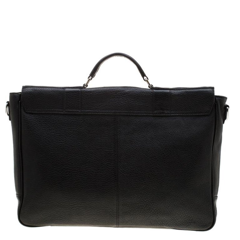 Hugo Boss Black Leather Double Lock Briefcase For Sale at 1stDibs | hugo  boss laptop sleeve